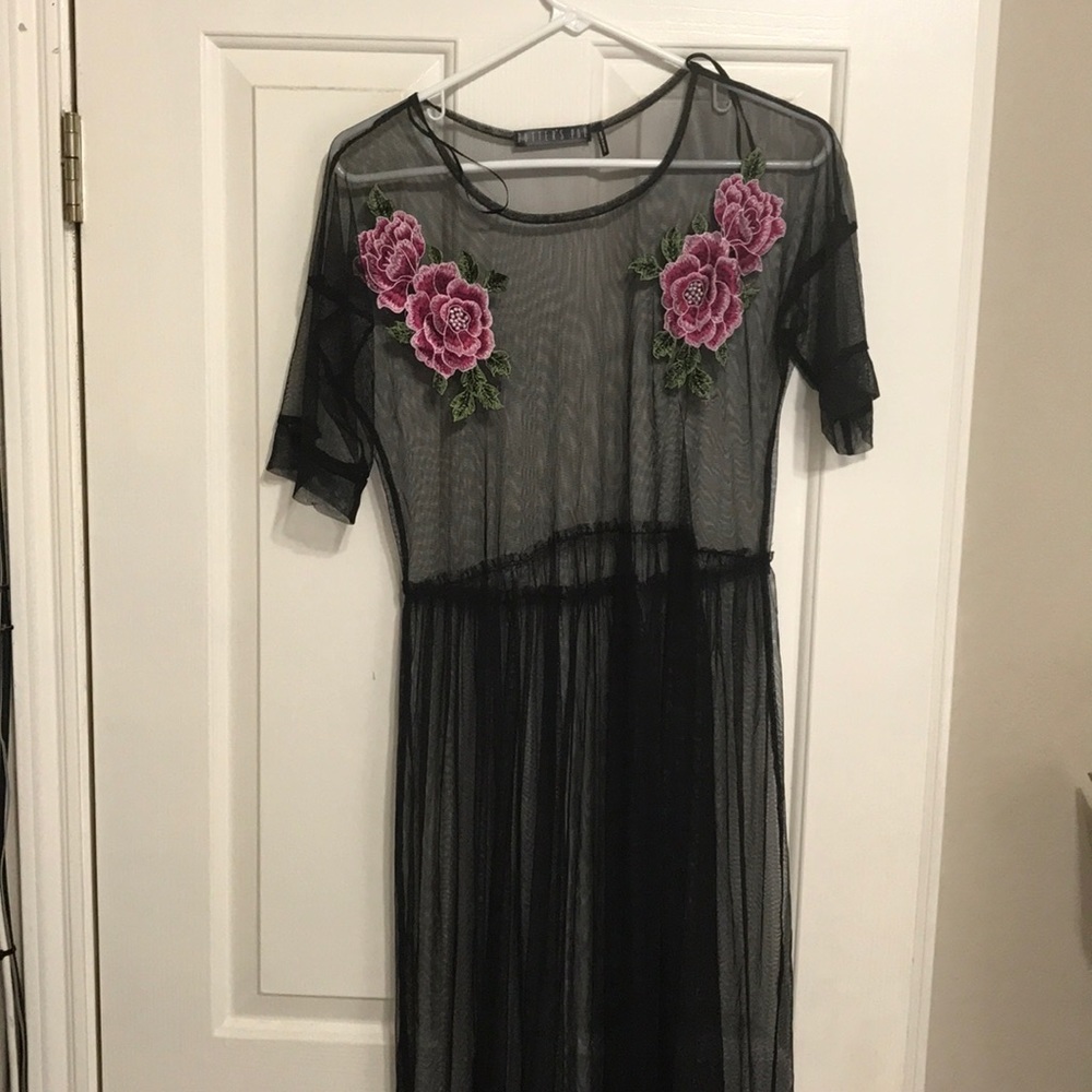 Black Sheer Dress